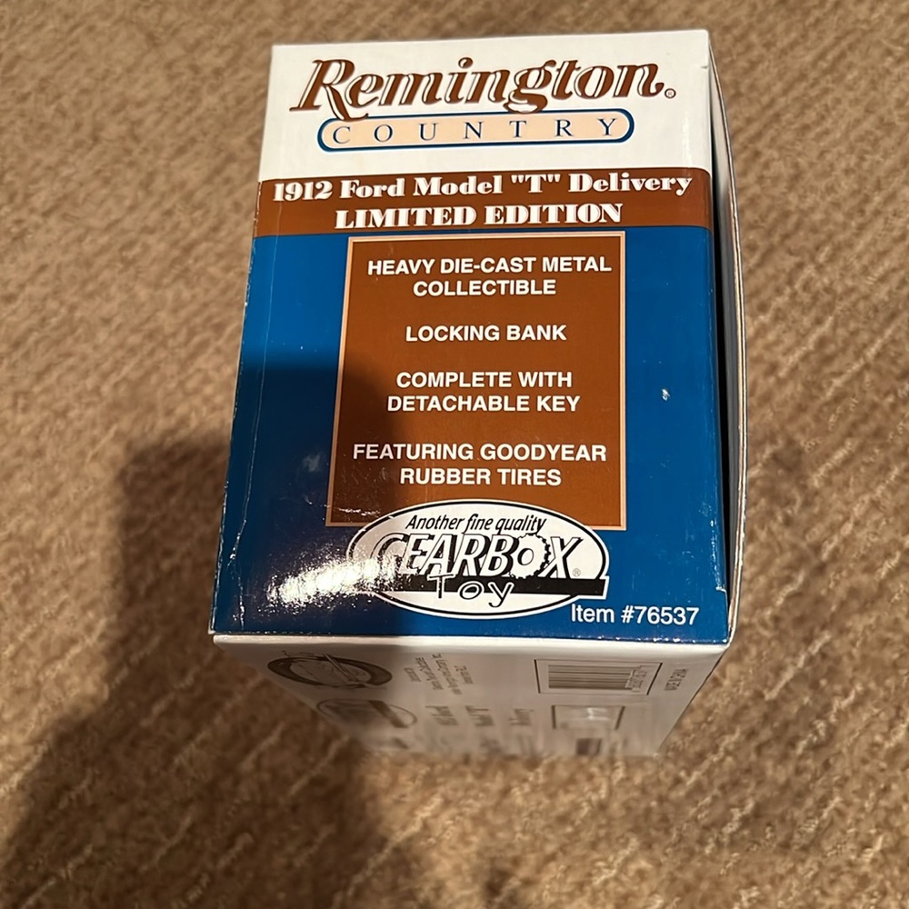 1999 REMINGTON Country/Gear Box 1912 FORD Coin Bank New in box - Picture 4 of 7